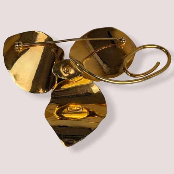 🍁Vintage Bond Boyd GF Trillium Brooch - Picture 4 of 7